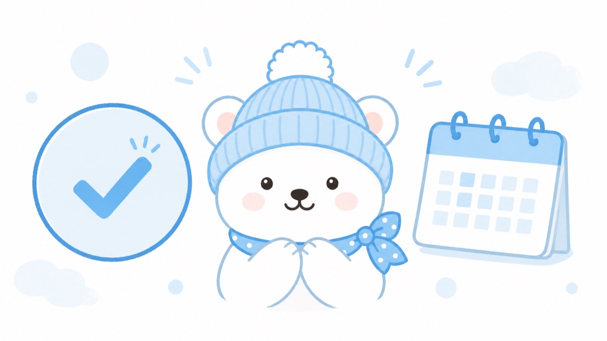 新装備を今引くか周年まで待つかの二択を抽象的に表したしろくま