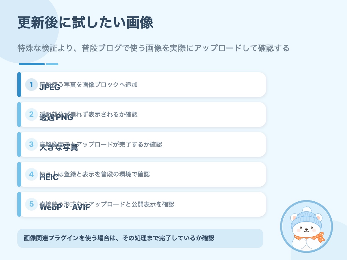 WordPress 7.1更新後に確認したい画像アップロード5項目