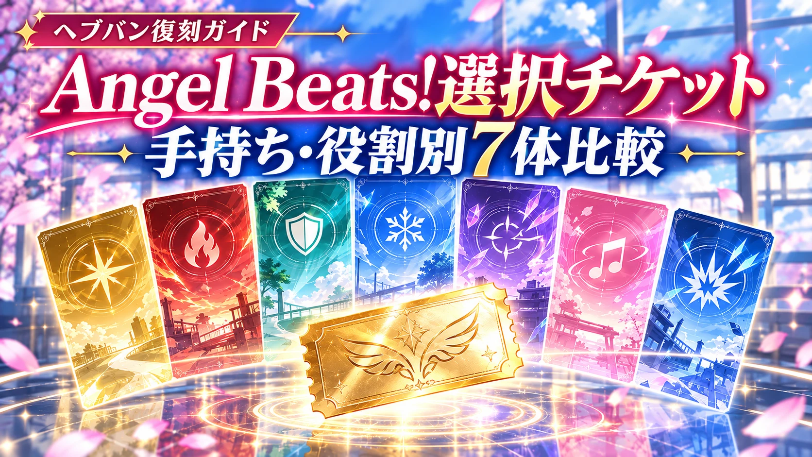 Angel Beats!選択チケット7体比較のアイキャッチ画像